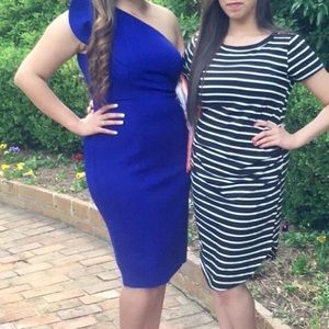 Blue graduation dress